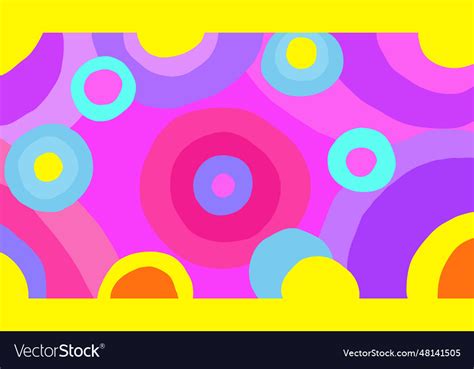 Abstract background geometric round shapes Vector Image