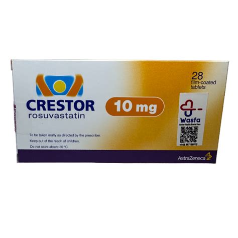 Crestor 10 mg Tablet 28pcs - Wasfa Pharmacy