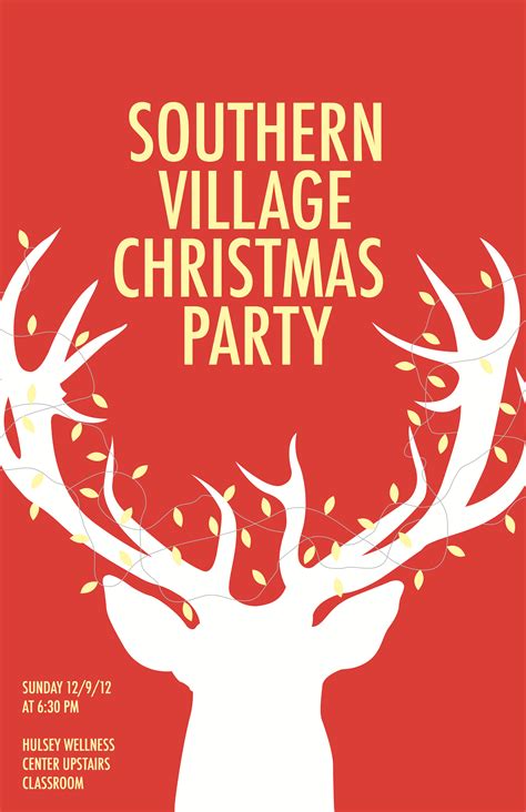 Christmas Party Poster Ideas