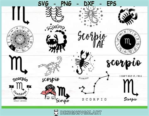 Scorpio Zodiac svg Bundle Scorpio Constellation svg Scorpio astrology ...