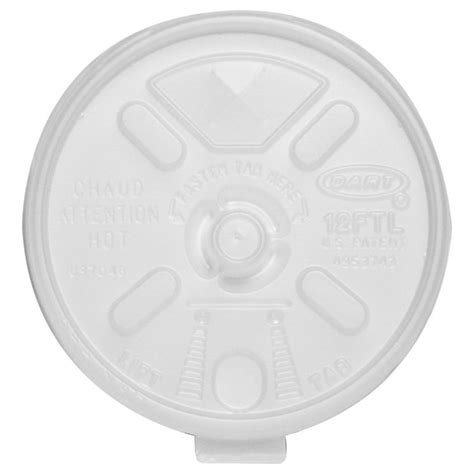 Styrofoam Cup Lids (12 oz.) - 100 Count - Hanson Beverage Service