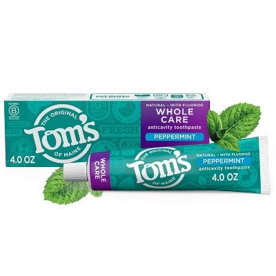 Tom's Of Maine Whole Care Peppermint 4oz : Target