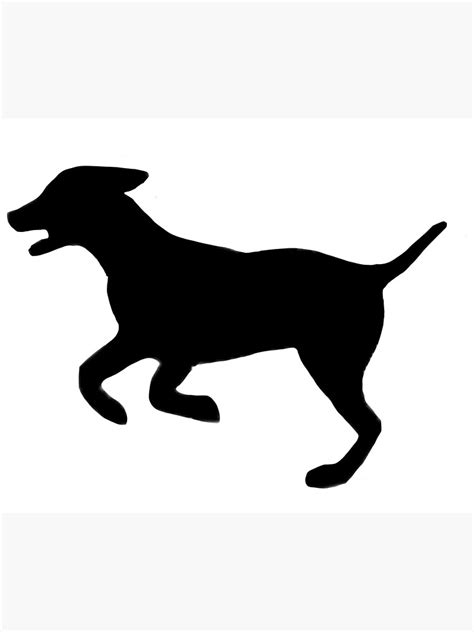 "Running dog silhouette " Poster for Sale by LeahcarsArt | Redbubble