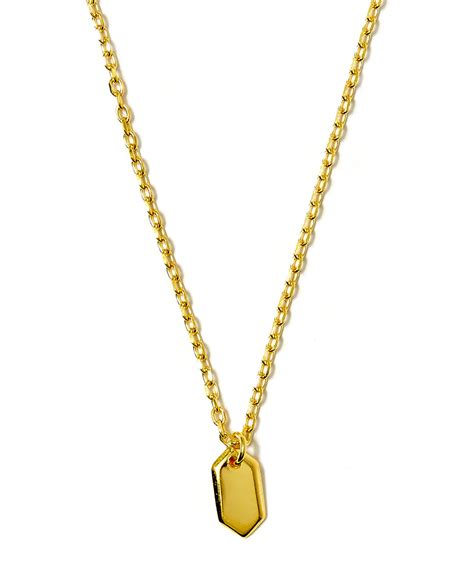 Lyst - Maria black Gold-plated Black Necklace in Metallic