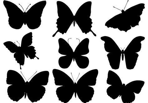 Free Butterfly Silhouette Vector - Download Free Vector Art, Stock Graphics & Images