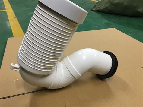 Lightweight S Trap Toilet Waste Pipe Connector / 90 Pan Connector White Color