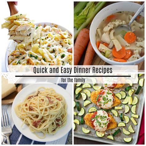 Quick and Easy Dinner Recipes - The Idea Room