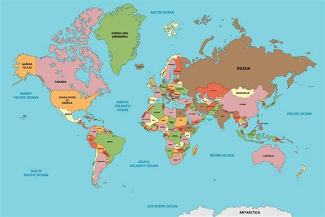 solicitud Estrella Volverse loco mapa mundi con sus paises hermosa Reflexión Centralizar