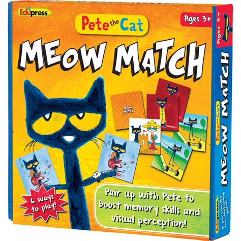 Pete the Cat Meow Match Game - TCR62075 | Teacher Created Resources