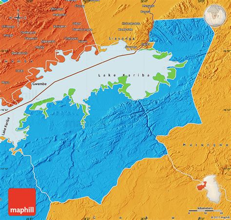 Political Map of Kariba Rural