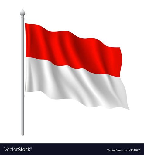 Flag of Indonesia, vector illustration. Download a Free Preview or High ...