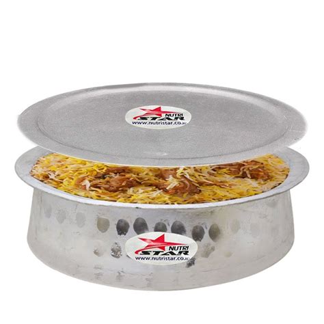 Biryani Handi with Lid for Dum Biryani Cooking Vessel, Aluminium Heavy ...