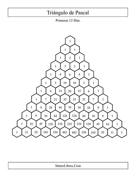 Triángulo de Pascal (Relleno) (A) Hoja de Ejercicio de Patrones y ...