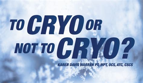 Will Cryotherapy Benefit Me? » One on One Physical Therapy