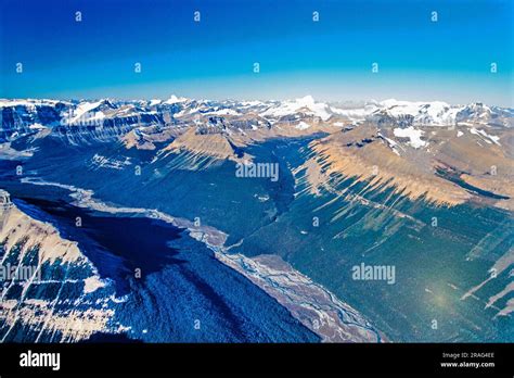 Aerial image of the Columbia Icefields, Alberta, Canada Stock Photo - Alamy