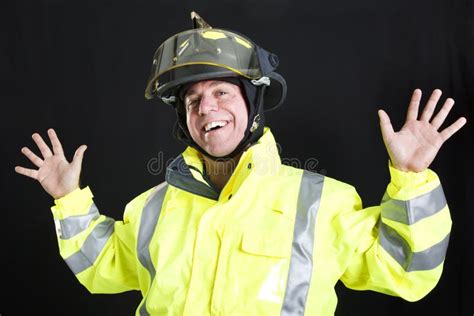 Funny Fireman stock photo. Image of fireman, dangerous - 18043598