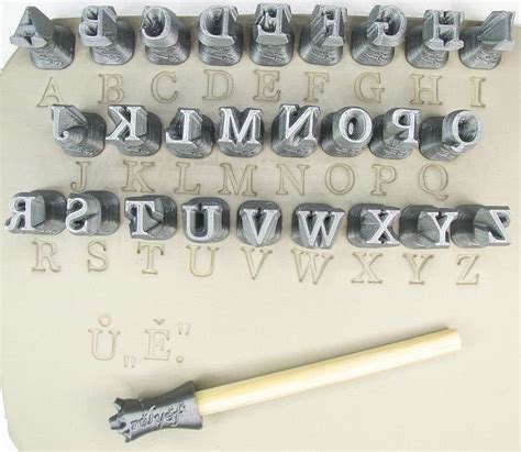 Alphabet Clay Stamps