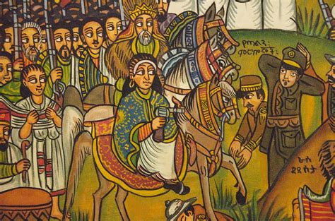 A detail from the Ethiopian painting, "Battle of Adwa" | Painting, Art ...