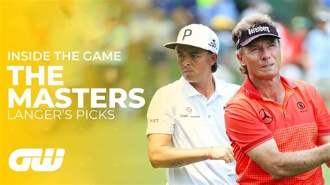 Bernhard Langer on Who He Thinks Will Be the Champion at Augusta | The Masters 2019 | Golfing ...