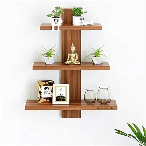 Polished Engineered Wood Wall Decor Shelf, For Home & Office, 3 Shelves at best price in Saharanpur