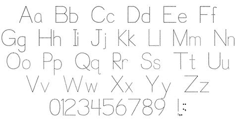 Alphabet Tracing Font | AlphabetWorksheetsFree.com