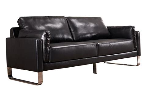 Black Leather Office Couch | Office Furniture Provider | Yuanrich