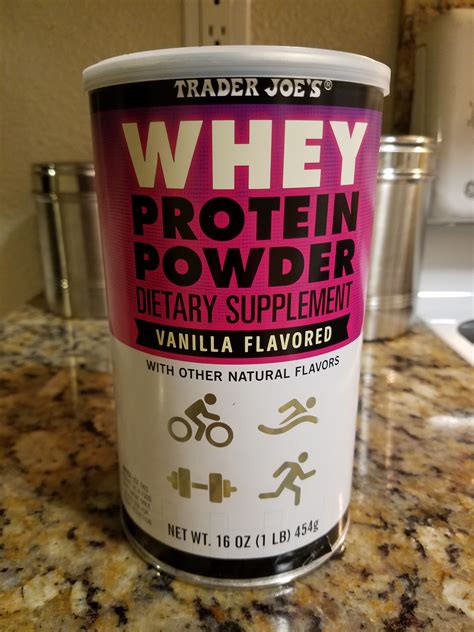 Protein | Trader Joe's Whey Protein Powder Vanilla Flavored Review