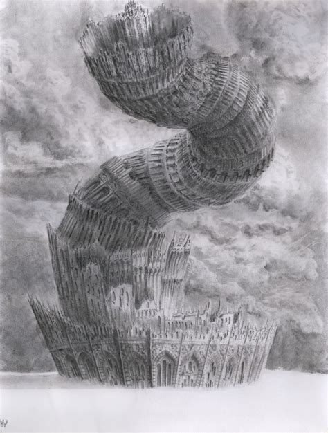 Twisted Tower - Original art by Chris Becker