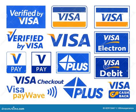 Different Logotypes of Payment System VISA Editorial Photography ...