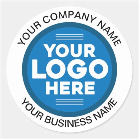 Create Your Own Personalised Company Business Logo Classic Round ...