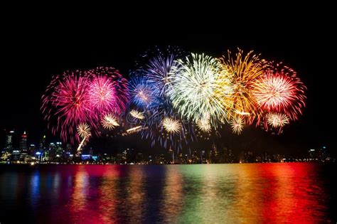 Australia day fireworks stock image. Image of black, fireworks - 7005895