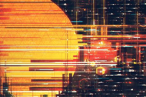 Solar Flare Over Sci-Fi City HD Wallpaper by Scott Uminga