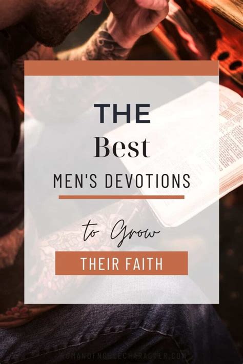 The Best Men's Devotions To Grow Their Faith