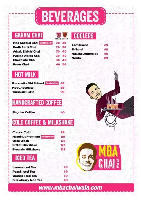 MBA Chaiwala Menu | MBA Chaiwala Menu Price