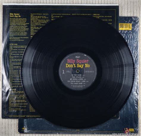 Billy Squier ‎– Don't Say No (1981) Vinyl, LP, Album – Voluptuous Vinyl ...