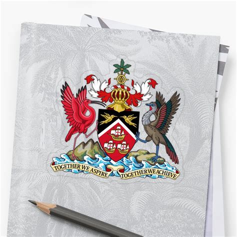 "Trinidad and Tobago Coat of arms" Sticker by Tonbbo | Redbubble