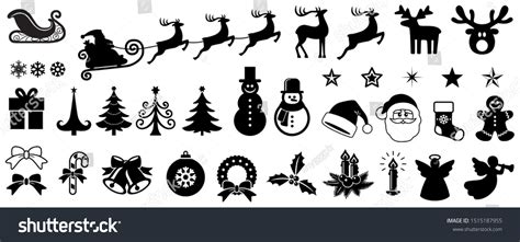 446,920 Silhouette Christmas Decorations Images, Stock Photos & Vectors | Shutterstock