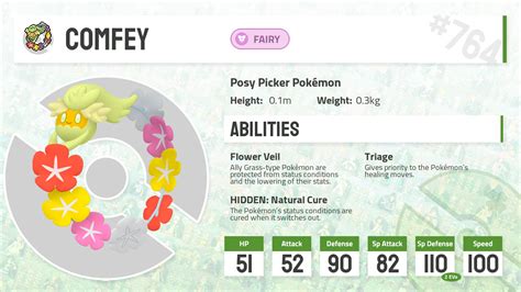 #0764 Comfey - Pokecharms PokéDex