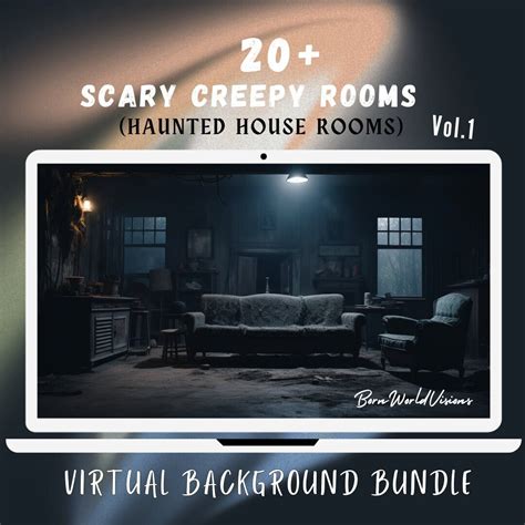 Haunted House Virtual Background Bundle Creepy Rooms Vol. 1 - Etsy