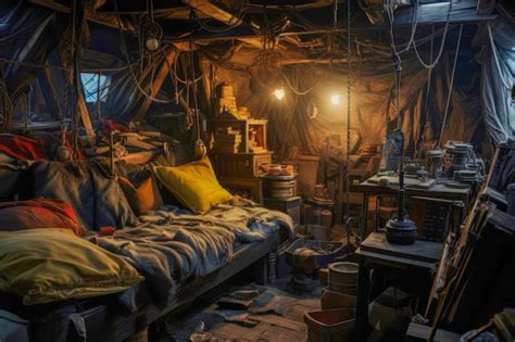 Premium AI Image | Pirate ship captain's cabin