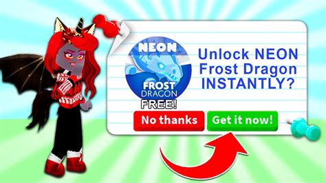 HACKS On How To Get A NEON Frost Dragon In Adopt Me! (Roblox) - YouTube