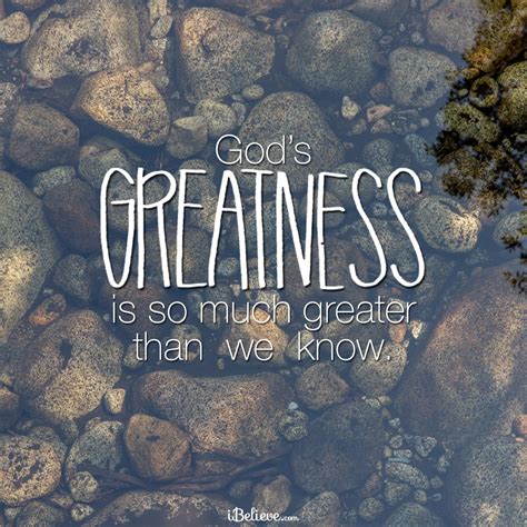 God's Greatness