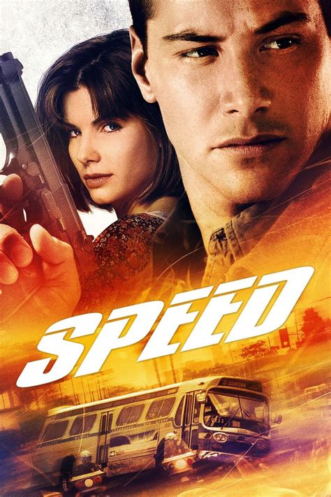 "Speed" ..Sandra Bullock Keanu Reeves ..Classic 1994 Movie Poster ...