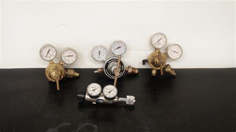 Four Assorted Gas Regulator Valves