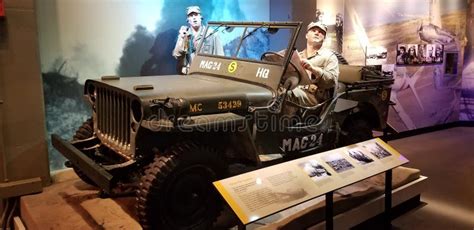 World War II Marine Corps Jeep Editorial Photo - Image of jeep, biplane ...