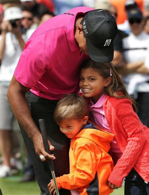 Tiger Woods with son Charlie and daughter Sam #Tigerwoods | Tiger woods ...