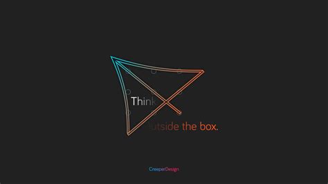 Think outside the box - Wallpaper by MrCreeper1008 on DeviantArt