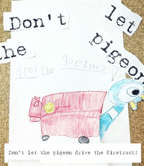 Don't Let the Pigeon... Extension Writing Activity | KindergartenWorks