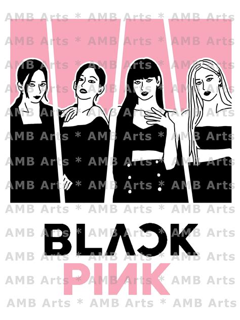 Blackpink SVG/PNG Digital Download K-pop Group Blackpink Jisoo, Jennie ...