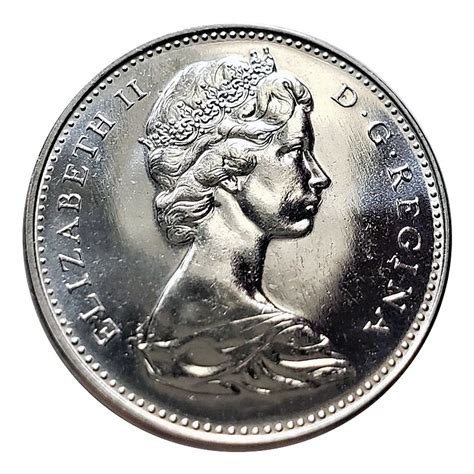 1965 Canadian 5-Cent Beaver Nickel Coin (Brilliant Uncirculated)